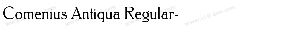 Comenius Antiqua Regular字体转换